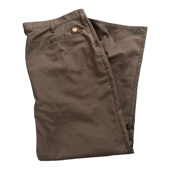 Mens Red Kap Brown Mechanic Work Pants 45x31 - Picture 1 of 6
